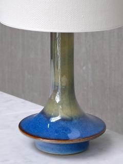 Einar Johansen Pair of Einar Johansen Table Lamps in Glazed Stoneware S holm Denmark 1960s - 4547483
