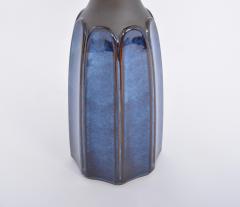 Einar Johansen Pair of Tall Blue Stoneware Table Lamps Model 1042 by Einar Johansen for S holm - 2728610