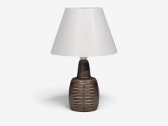 Einar Johansen Table Lamp Brown Stoneware Denmark 1960s - 4794287