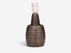 Einar Johansen Table Lamp Brown Stoneware Denmark 1960s - 4794288