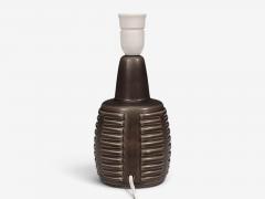 Einar Johansen Table Lamp Brown Stoneware Denmark 1960s - 4794293