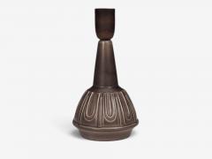 Einar Johansen Table Lamp Chocolate Brown Stoneware Denmark 1960s - 4794298
