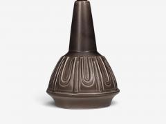 Einar Johansen Table Lamp Chocolate Brown Stoneware Denmark 1960s - 4794299