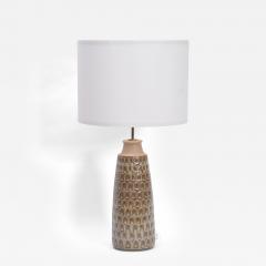 Einar Johansen Tall Beige Danish Mid Century Modern Ceramic Table Lamp Model 3017 by Soholm - 3359764