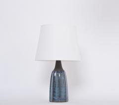 Einar Johansen Tall Blue Stoneware Table Lamp Model 1042 by Einar Johansen for S holm - 3058753