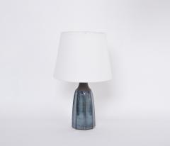Einar Johansen Tall Blue Stoneware Table Lamp Model 1042 by Einar Johansen for S holm - 3058754