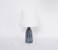 Einar Johansen Tall Blue Stoneware Table Lamp Model 1042 by Einar Johansen for S holm - 3058758