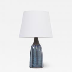 Einar Johansen Tall Blue Stoneware Table Lamp Model 1042 by Einar Johansen for S holm - 3064503