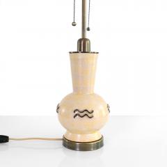 Einar Luterkort EINAR LUTERKORT CERAMIC SWEDISH ART DECO LAMP FOR UPSALA EKEBY SWEDEN - 4315334