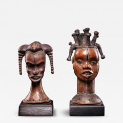Ejagham People Nigeria Female Head statue spikes - 4269525