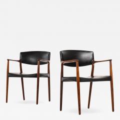 Ejner Larsen Aksel Bender Madsen Armchairs Produced by Cabinetmaker Willy Beck - 1960271