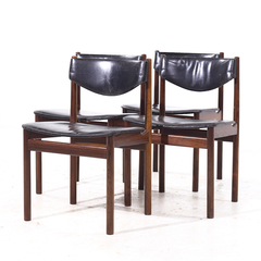 Ejner Larsen Aksel Bender Madsen Ejner Larsen Aksel Bender Madsen Danish Teak Dining Chairs Set of 4 - 4723568