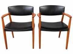 Ejner Larsen Aksel Bender Madsen Ejner Larsen Aksel Bender Madsen Teak Captain Chairs 1950 - 4804646