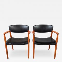 Ejner Larsen Aksel Bender Madsen Ejner Larsen Aksel Bender Madsen Teak Captain Chairs 1950 - 4804666