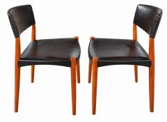 Ejner Larsen Aksel Bender Madsen Ejner Larsen Aksel Bender Madsen Teak Side Dining Chairs for Willy Beck 1950 - 4804245