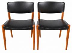 Ejner Larsen Aksel Bender Madsen Ejner Larsen Aksel Bender Madsen Teak Side Dining Chairs for Willy Beck 1950 - 4804645