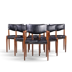 Ejner Larsen Aksel Bender Madsen Ejner Larsen Aksel Bender Madsen for Willy Beck Teak Dining Chairs Set of 6 - 4739625