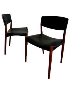 Ejner Larsen Aksel Bender Madsen Teak Side Dining Chairs for Willy Beck 1950 - 4212235