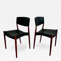 Ejner Larsen Aksel Bender Madsen Teak Side Dining Chairs for Willy Beck 1950 - 4213871