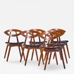 Ejvind A Johansson Ejvind A Johansson for Ivan Gern M belfabrik Model 84 Eye Dining Chair Set 6 - 4504110
