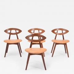 Ejvind A Johansson Set of four Danish Midcentury Modern Ejvind A Johansson Eye Chairs - 2245105