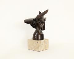 Eladio Gonzalez Sculpture Bronze Cuba Signed P 3 1989 - 3054265