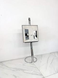 Elaine Cohen Stunning Chrome Easel by Elaine Cohen for Design Institute of America 1970s - 4504755