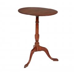 Elegant 18th c Tripod Table with Thin Oval Top - 4480279