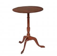 Elegant 18th c Tripod Table with Thin Oval Top - 4480281