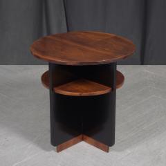 Elegant 1950s French Art Deco Mahogany Side Table - 3788242