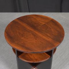 Elegant 1950s French Art Deco Mahogany Side Table - 3788244