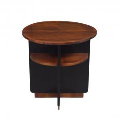 Elegant 1950s French Art Deco Mahogany Side Table - 3788245