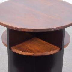 Elegant 1950s French Art Deco Mahogany Side Table - 3788247