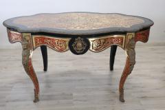 Elegant 19th Century Boulle French Antique Centre Table or Writing Desk - 2501604