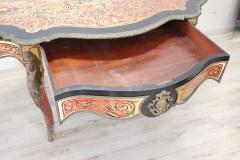 Elegant 19th Century Boulle French Antique Centre Table or Writing Desk - 2501609