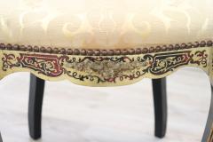 Elegant 19th Century Boulle French Antique Pair of Chairs - 3142958