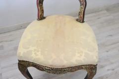 Elegant 19th Century Boulle French Antique Pair of Chairs - 3142961