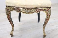 Elegant 19th Century Boulle French Antique Pair of Chairs - 3142963