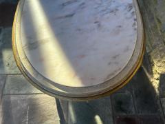 Elegant 19th Century French Louis XVI Painted Marble Top Side Table - 4455928