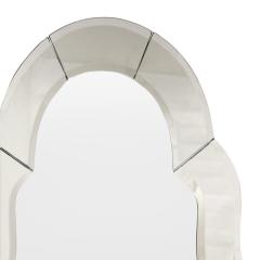 Elegant Arc Top Beveled Wall Hanging Mirror 1960s