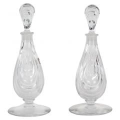 Elegant Baccarat Crystal Pair Perfume Bottles - 2924962