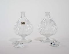 Elegant Baccarat Crystal Pair Perfume Bottles - 2924964