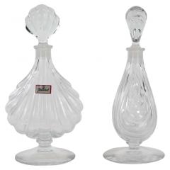 Elegant Baccarat Crystal Pair Perfume Bottles - 2924966