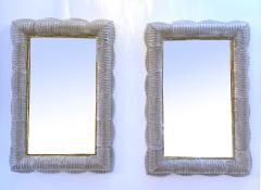 Elegant Backlit Murano Glass Wall Mirror - 4688114