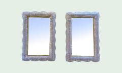 Elegant Backlit Murano Glass Wall Mirror - 4698025