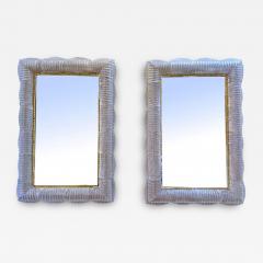 Elegant Backlit Murano Glass Wall Mirror - 4698053