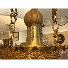 Elegant Baroque Alabaster Gilt Bronze Chandelier by Naurelle - 1694793