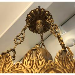 Elegant Baroque Alabaster Gilt Bronze Chandelier by Naurelle - 1694794