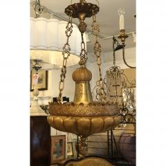 Elegant Baroque Alabaster Gilt Bronze Chandelier by Naurelle - 1694795