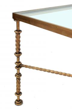 Elegant Bronze Coffee Table with Glass Top - 139880